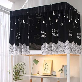 haozaikeji Dorm Bunk Bed Curtains Bed Tent Canopy Dustproof Lightproof Blackout Curtain Single Bed Mosquito Nets mid sleeper tent Student Sleep Privacy Protection Curtain Bed Shading Cloth, 1.15x2m