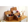 FEILANDUO Shelf Baskets with Lid Set of 3 Handwoven Seagrass