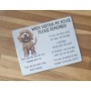 Cockapoo Metal Sign Gift – When Visiting My House Please