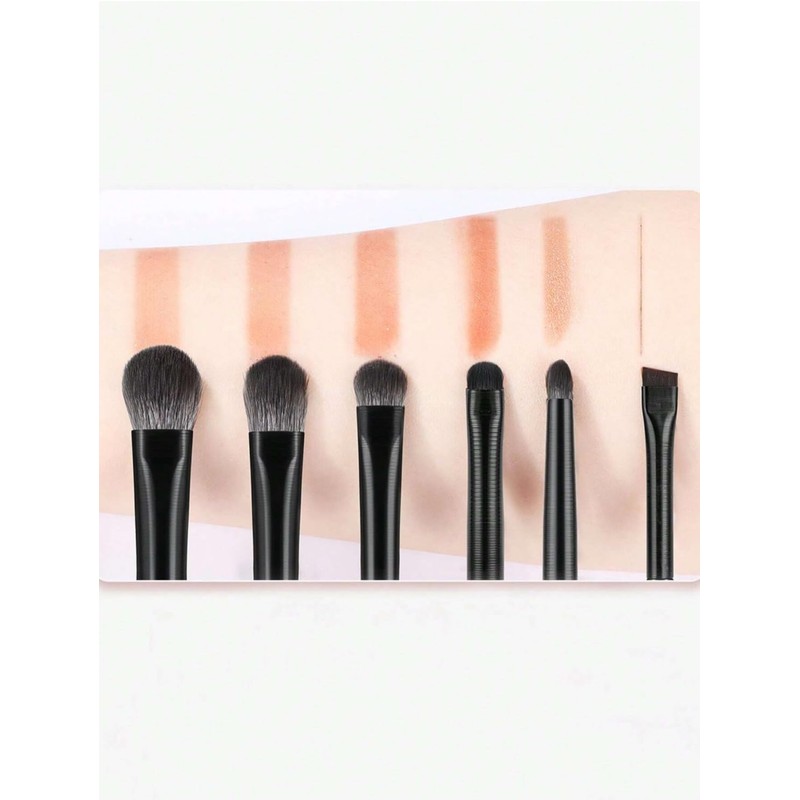 Generic 6-Piece Eye Makeup Brush Set Black
