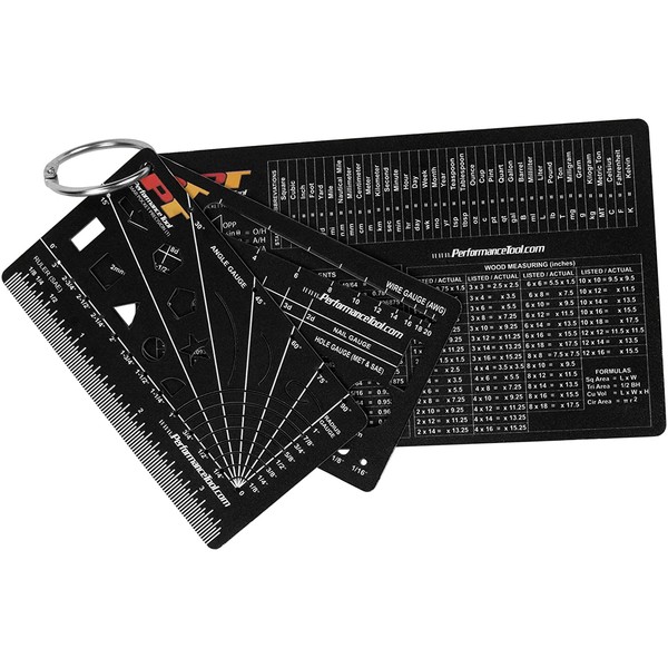 Performance Tool W485 Pocket Precision Reference Cards Kit Set, 1 Pack