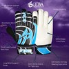 OCBA Goalkeeper Gloves for Kids With Super Grip Latex, Shock