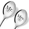 ZBBFSCSB Mr Mrs Anniversary Engraved spoons - 2 Pcs Spoon