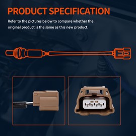 HiSport 250-241104 Oxygen Sensor Downstream - 4-Wire Heated O2 Sensor Compatible with Infinity M35H 2012-2013 Q50 2014-2018 Q70 2014-2018, Nissan March 2012-2023 Note 2015-2017 Tiida 2013-2017 Versa