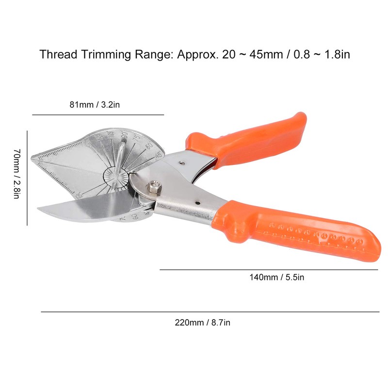 Multifunctional Trunking Shears, Miter Shears, Multi Angle Miter Shear Cutter