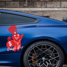 Money Bag Vinyl Decal – Waterproof Car Sticker for Trucks Bikes and Laptops – Durable Cash Bag Design