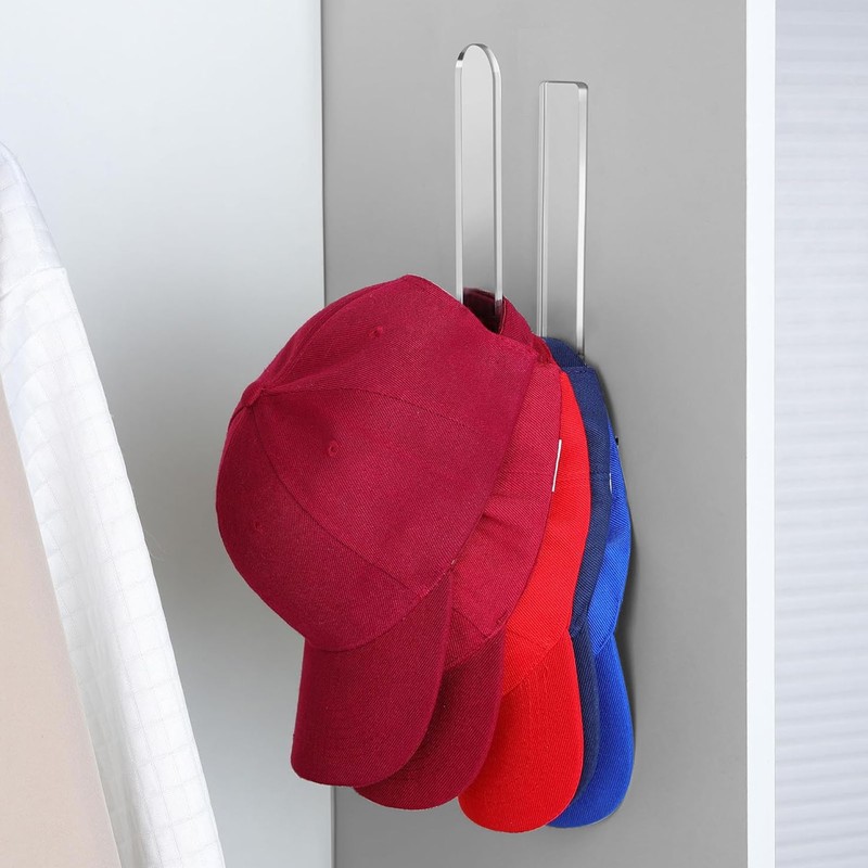 Wall Mounted Acrylic Hat Hook Easy Installation Sturdy Multifunction Self