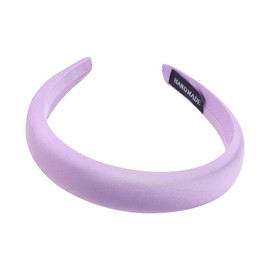 1 x women's and girls' satin wide headband, headbands for, purple