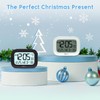 Geevon Small Digital Atomic Alarm Clock for Bedroom, Portable Battery
