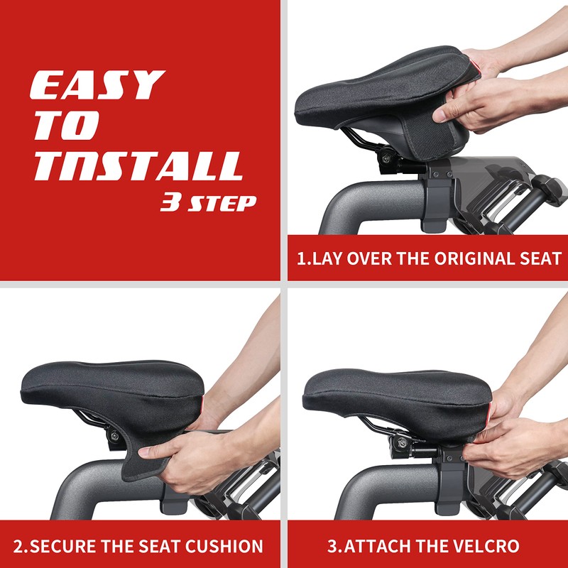 Bike Seat Cushion Compatible with Peloton Bike & Plus, Extra