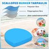 LCUHAVA Sandpit Cover Shell Shape 100 x 15 cm Tarpaulin