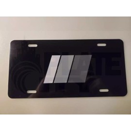 Toyota Retro Metal Plate novelty vanity logo gray black plate