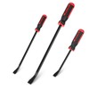 TOOLEAGUE Utility 3Pcs Pry Bar Set,8",12",18"Mechanic Hand Tools with Thicker