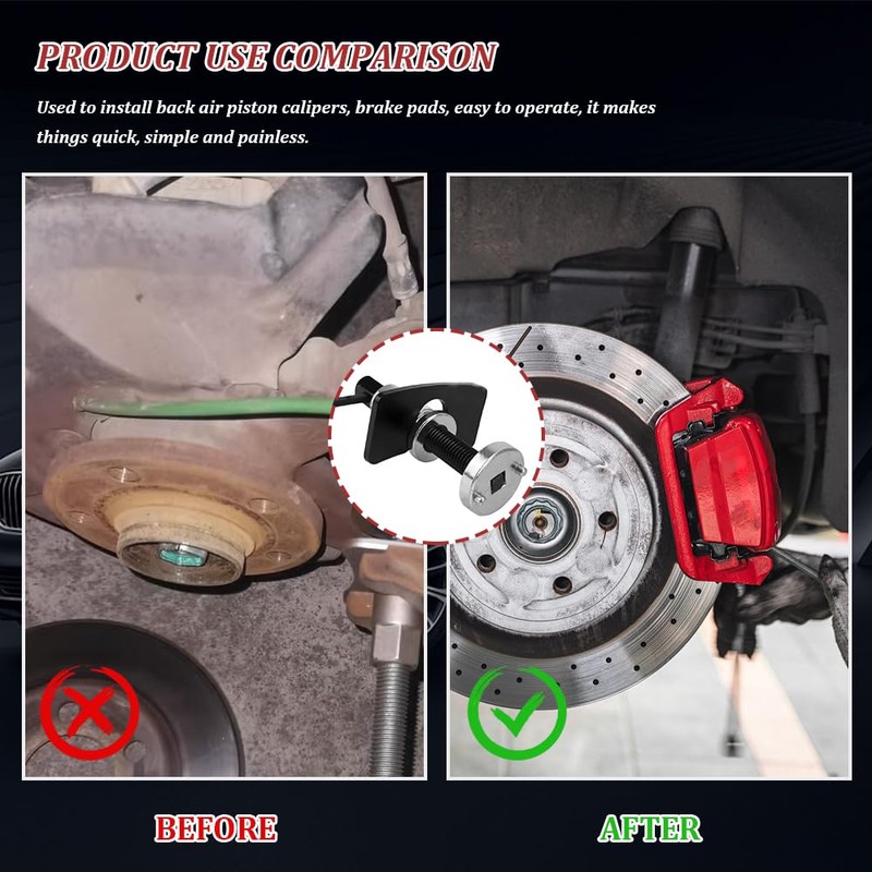 PACLVIO Car Brake Piston Wind Back Tool, Brake Caliper Piston