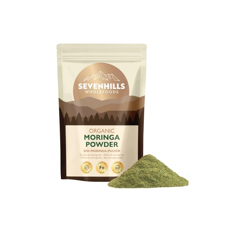 Sevenhills Wholefoods Bio Moringa Oleifera Pulver 400g