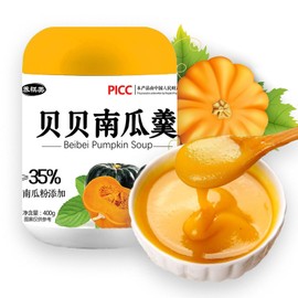 Pumpkin Corn Soup Powder, 14.11 oz Millet butternut squash soups, Ready-To-Eat Chinese Can Breakfast Porridge, Asian Delicious Instant Cereal Congee.