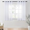 CUTEWIND Curtains with Eyelets Living Room Semi-Transparent Voile Polyester Eyelet