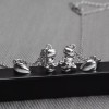 Deluxe 2x Collares Dinosaurios Iman Pareja Colgante Hombres Mujeres