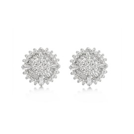 Beyond Brilliance 1/2 Carat Multi Shaped-Diamond Stud Earrings in 925 Sterling Silver | Gift Box