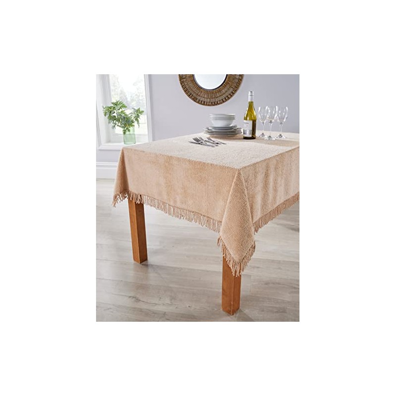 Diana Cowpe Chenille Tablecloth | Traditional Tablecloth – 100% Cotton
