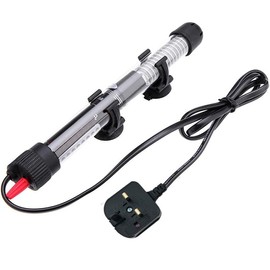 CAM2 Aquarium heating rod, with temperature display Power Saving Heater Aquarium Submersible Heater Fish Tank Water (100W)