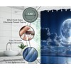 GCTNBJL Blue Oean Full Moon Shower Curtain for Bathroom,70x70(WxH) Inches