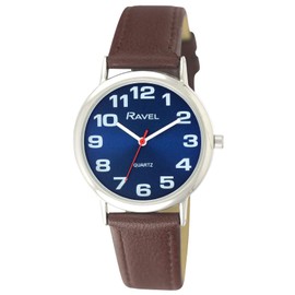Ravel - Unisex Watch With Large Numbers, Strap.