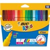 BIC Kids 888681 Brush Fibre Tip Pens Visa Pack of
