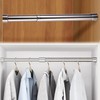 JIAMIAN 31cm-52cm Extendable Wardrobe Pole, Stainless Steel Wardrobe Guide Rail,