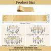 Jeffbaubl 10 Pack Gold Table Runner, 12 x 108 Inch