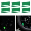 TOMALL 6pcs Wheel Rim Stripe Reflective Stickers for Car Vinyl