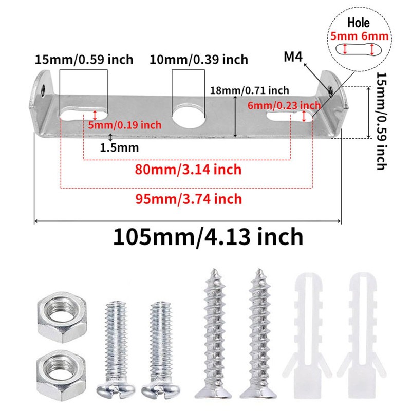 WLICCHS Pack of 6 Ceiling Mount Lamp Holder Ceiling Pendant