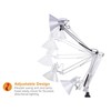 Bostitch Office VLF100-SLV Swing Arm Desk Lamp with Clamp Mount,