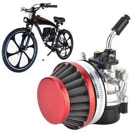 Carburetor Aluminum Alloy Motorcycle Carburetor & Air Filter Set Fits for 2 Stroke Motorized