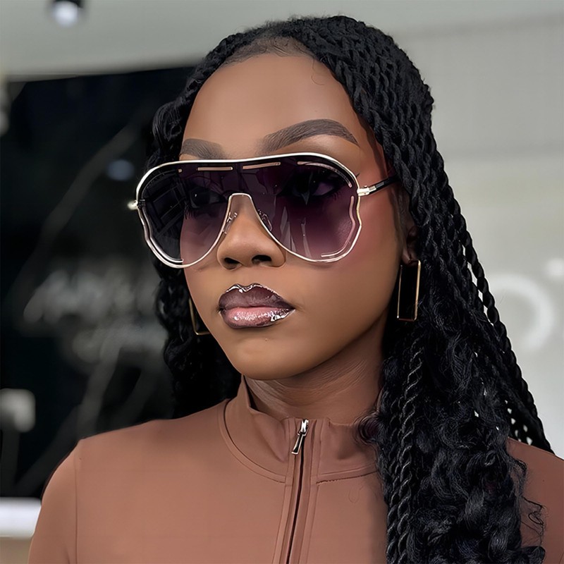 Chicid Oversized Sunglasses for Women, Classic Butterfly Big Frame UV400