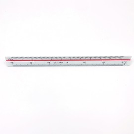 Triangle Scale (15 cm), Drafting Supplies, Scale Ruler, for General Use, Plastic, Special Scale Scale, Large, 1/100, 1/200, 1/250, 1/300, 1/400, 1/500