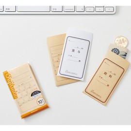 Marui Wisteria Jar Mini Envelopes, Bonus Bag, Mini, 10 Sheets x 5P, FM-Sx5P