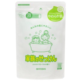 Miyoshi Soap, Family Soap, Foam Body Soap, Refill, 19.7 fl oz (550 ml)