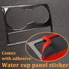 Car Cup Holder Cover Trim, Carbon Car Centre Console Water