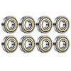 EYVRPAU 8 Pieces Skateboard Bearings, Double Shielded Small Bearings, Replacement