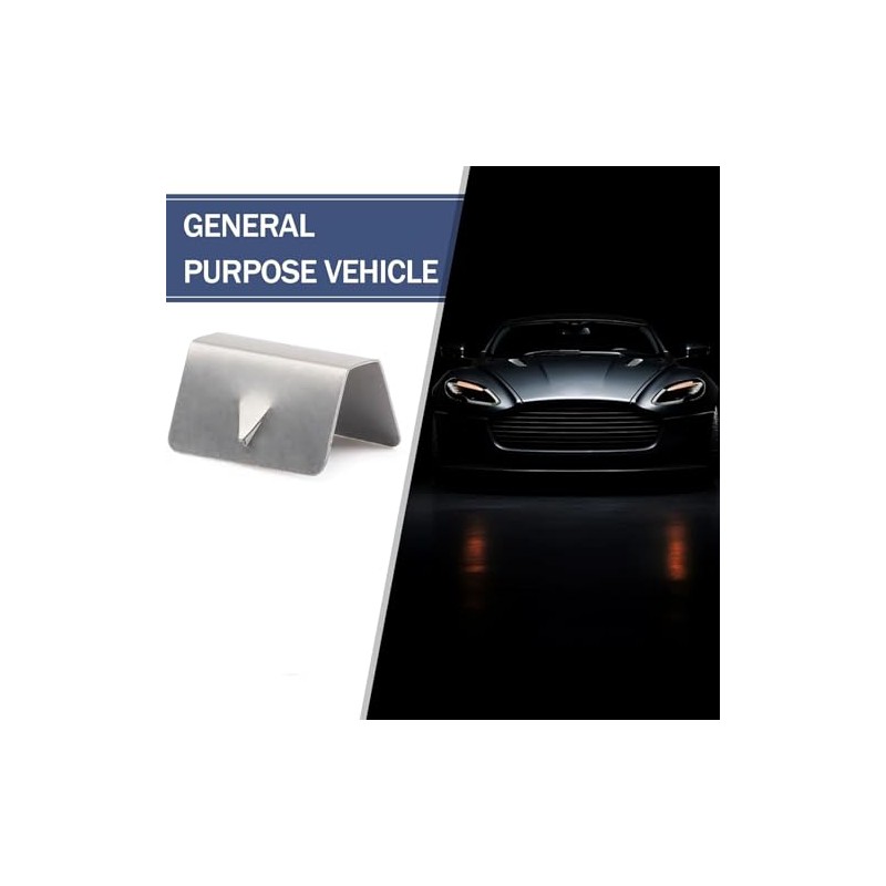 Pack of 15 Windscreen Rain Deflector Clip, Stainless Steel Windscreen