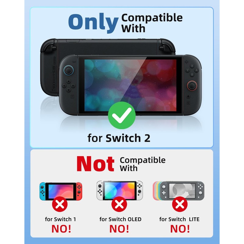 OATSBASF Protective Case for Switch 2 (2025), Full-Body Shell Cover