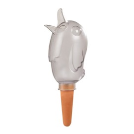 Scheurich Bördy M Water Dispenser, 4 x Clear, 220 ml Capacity, Watering Ball Small with Clay Base, Water Dispenser Plants and Flowers, Terracotta Handle