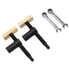 Table Clamps for Woodworking, 2 Sets Stainless Steel Brass Block
