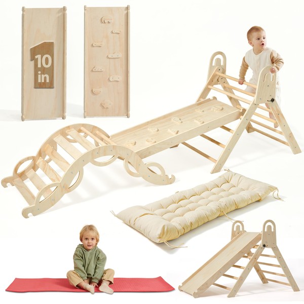 Almast Kids Extra Large 10-in-1 Pikler Triangle Set – Foldable