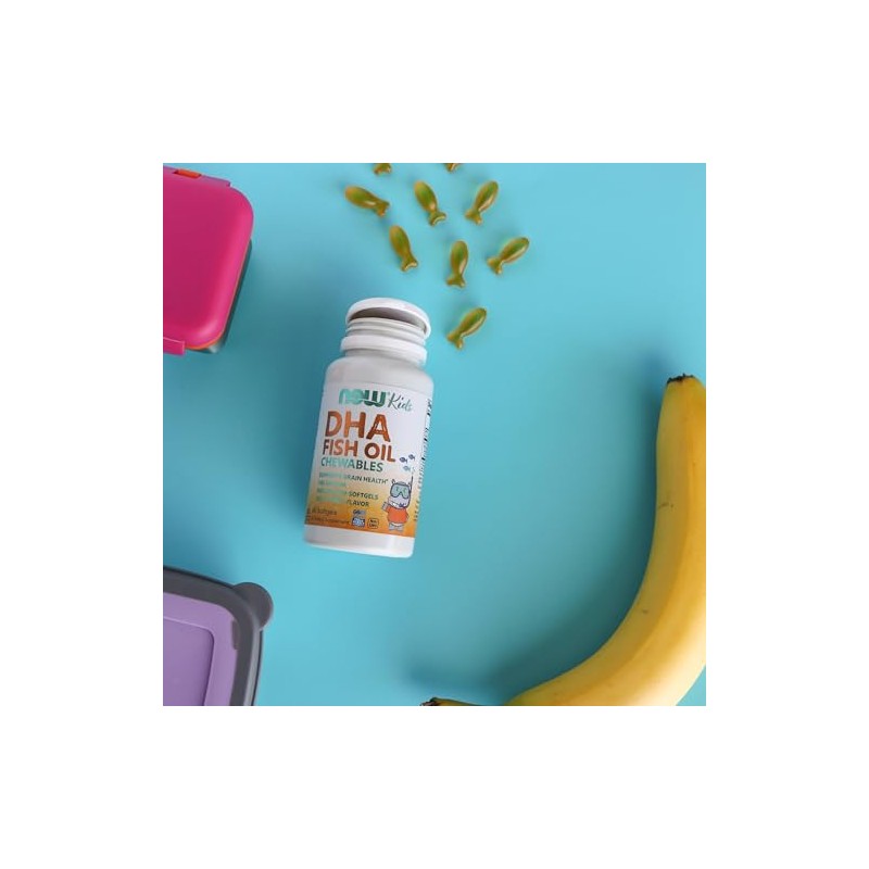 NOW DHA Kids Chewable,60 Softgels