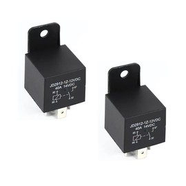 2PCS Car Relays, 12V 40amp, Spst Model JD2912-1H-12VDC 40A 14VDC, Relay Replacement Automotive Switches and Starters, 4-Pin Relays for Cars, Trucks, Vans, Motorcycles, Boats