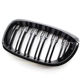 Front Kidney Grilles Double Deck Black Gloss for E46 2doors 03-06
