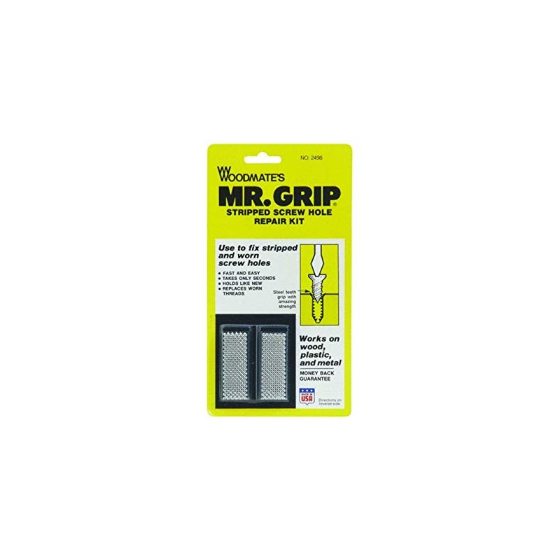 Woodmate 2498 Mr. Grip Screw Hole Repair Kit,Steel,Pack of 1