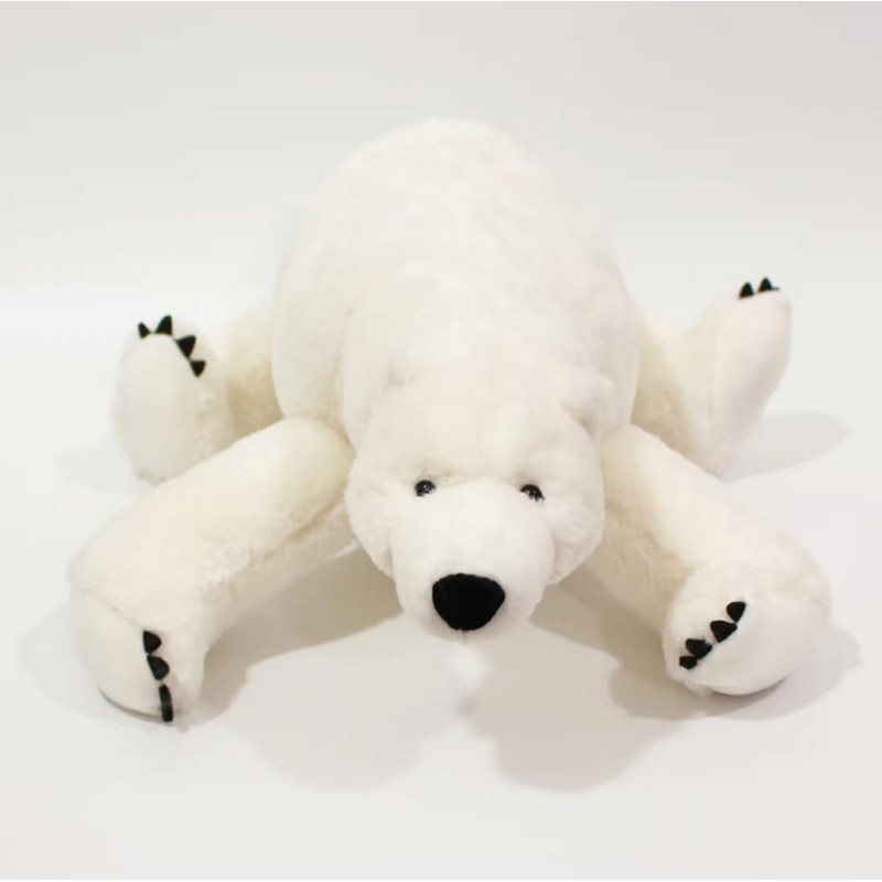 GracesDawn Stuffed Animals - Polar Bear, Lifelike White Polar Bear